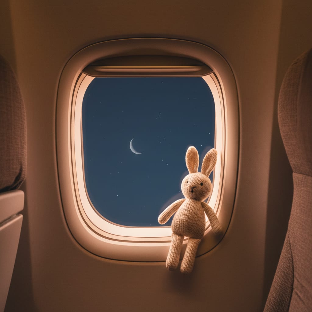 Overnight Flight With a Baby: Sleeping in the Bassinet