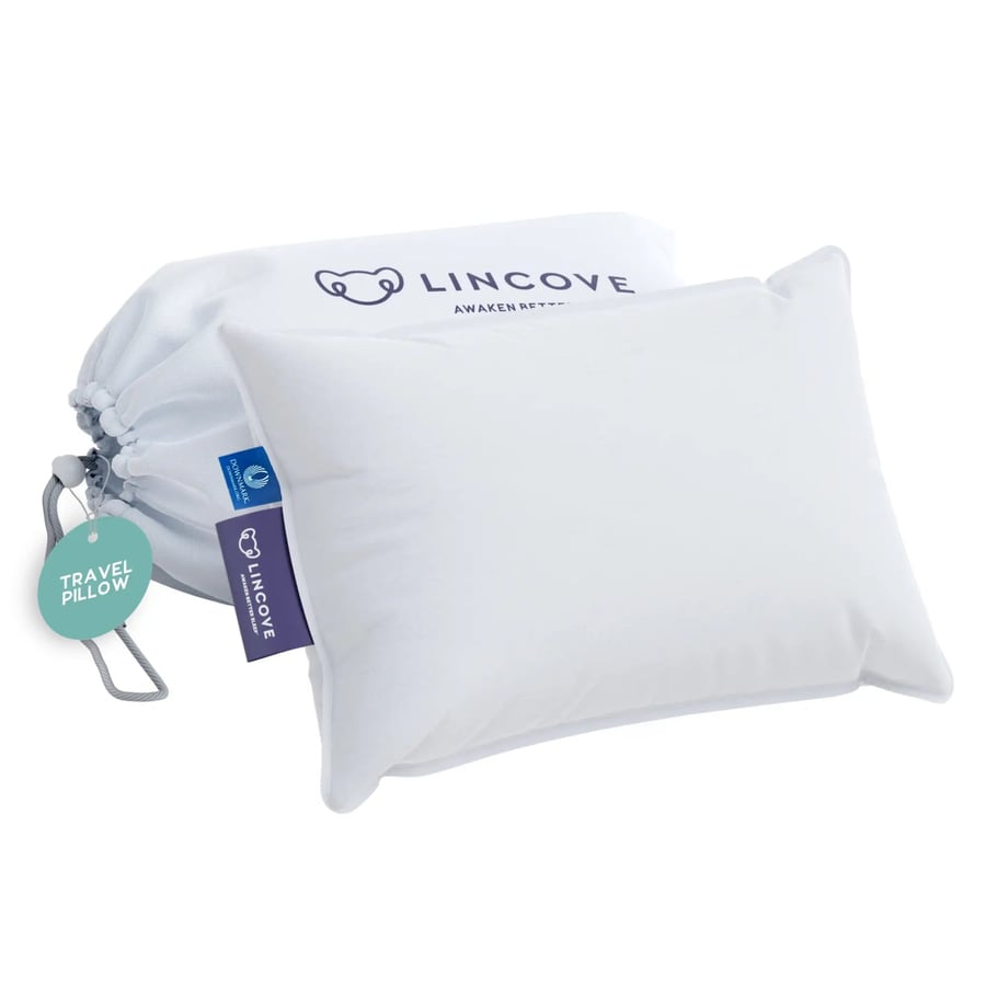Lincove down and feather travel pillow